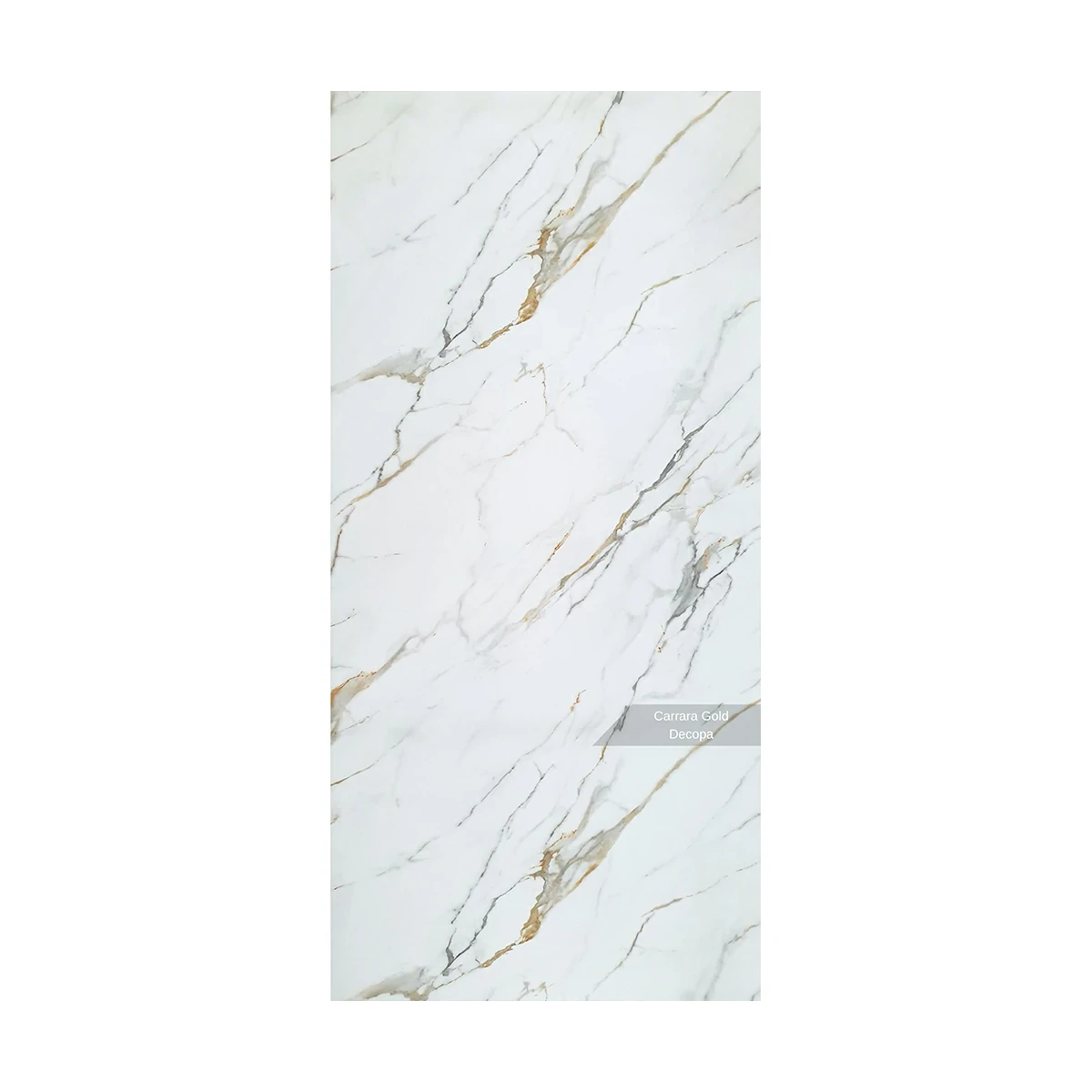 Wandpaneel Carrara Gold in Marmor-Optik - 122x244cm