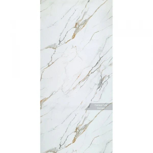 Wandpaneel Carrara Gold in Marmor-Optik - 122x244cm