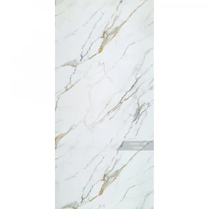 Wandpaneel Carrara Gold in Marmor-Optik - 122x244cm