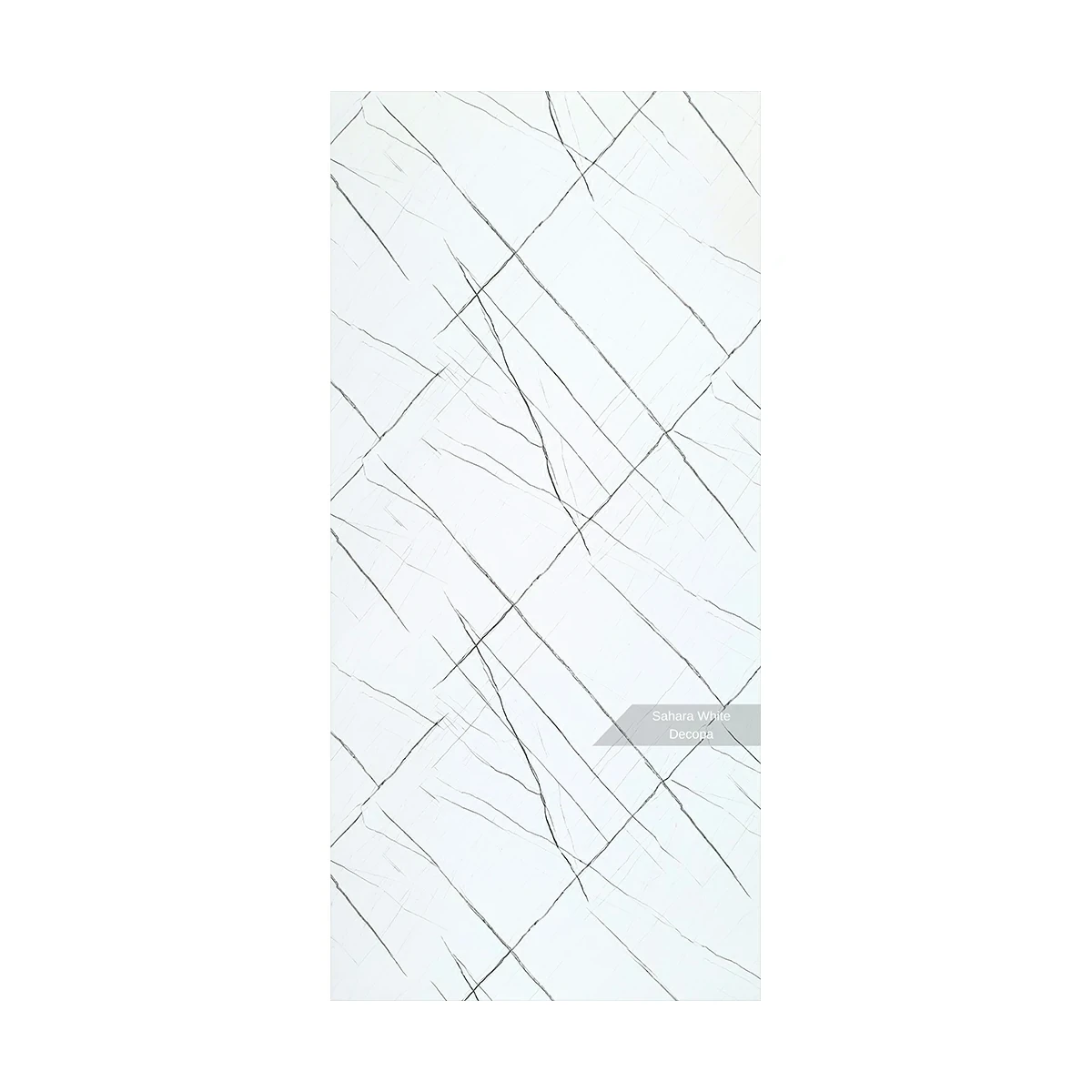 Wandpaneel Sahara White in Marmor-Optik  - 122x244cm