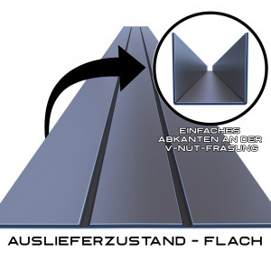 U-Profil aus 3mm Aluverbundplatte