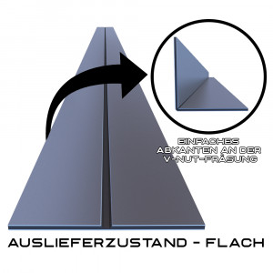 L-Profil aus 3mm Aluverbundplatte