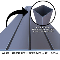 Vierkant-Profil aus 3mm Aluverbundplatte