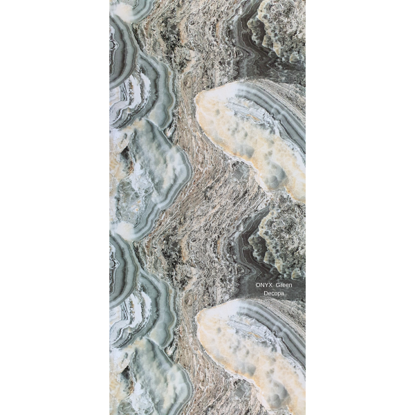 Wandpaneel Onyx Green in Marmor-Optik  - 122x244cm