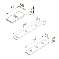 Thermostop für L-Wandhalter  für L-Wandhalter  40/6-160 mm