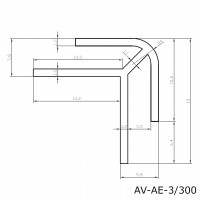 Außeneckprofil für Alu Verbundplatte Anthrazit RAL7016 300cm