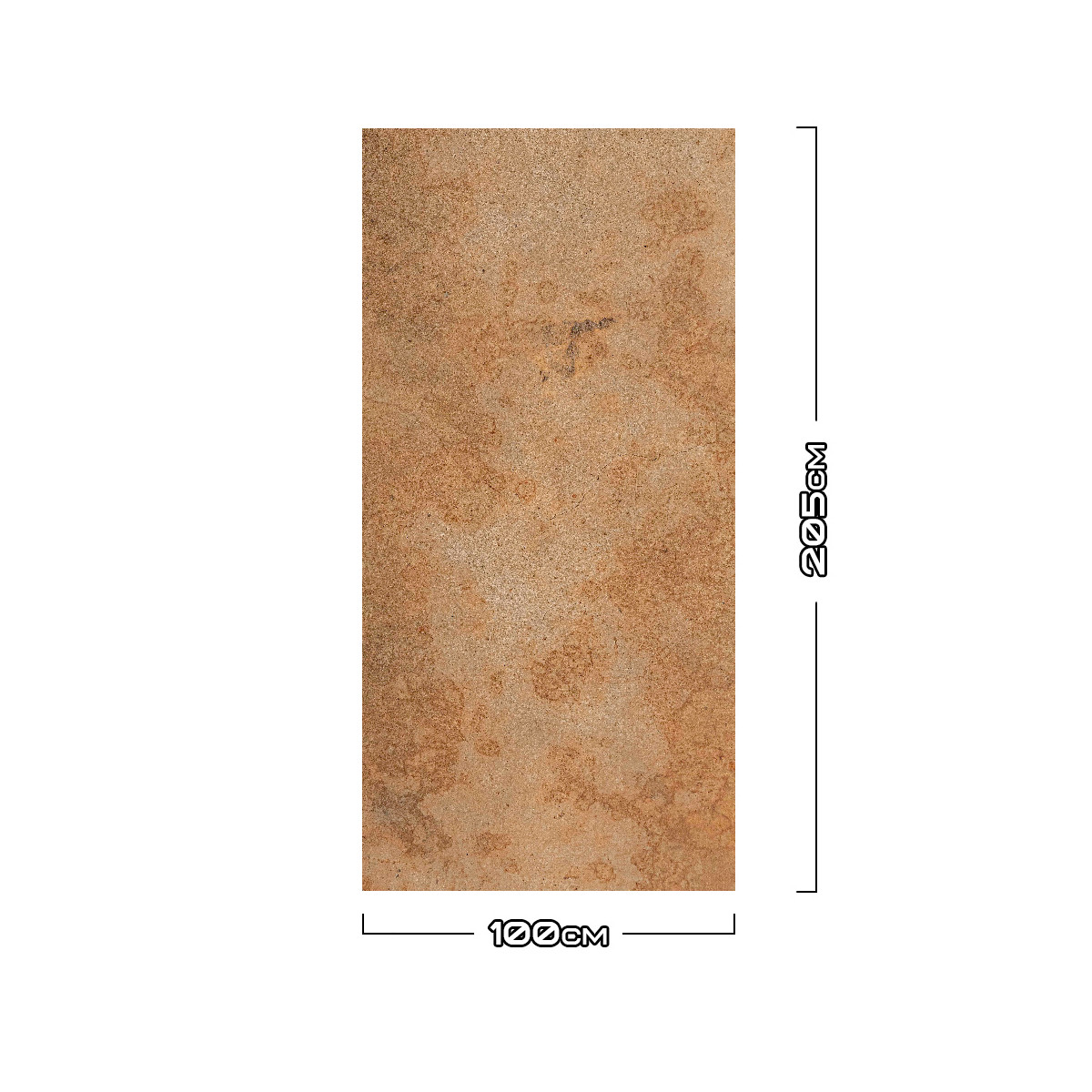 Aluwall Wandpaneel Betonwand Beige - 3380 100x205cm matt