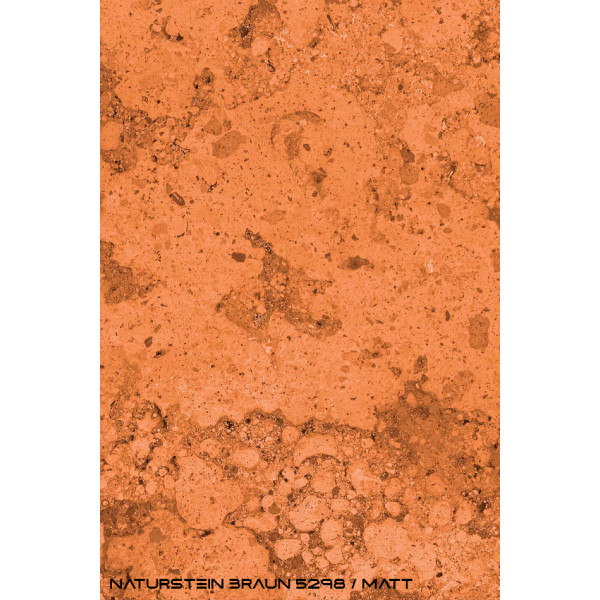 Aluwall Küchenrückwand Naturstein Rost - 8722 DINA4 Muster matt