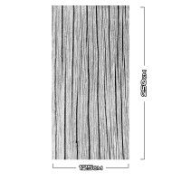 Aluwall Wandpaneel Holzbalken grau - 6488 125x250cm glänzend